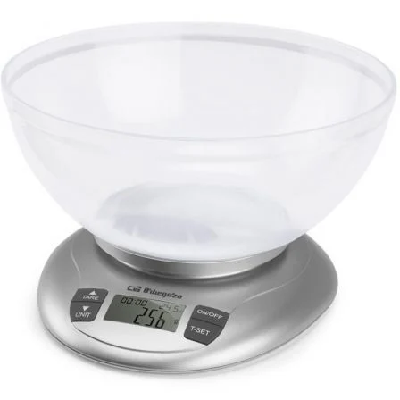 Báscula De Cocina Electrónica Orbegozo Pc 2017 A/ Hasta 3.5Kg/ Plata
