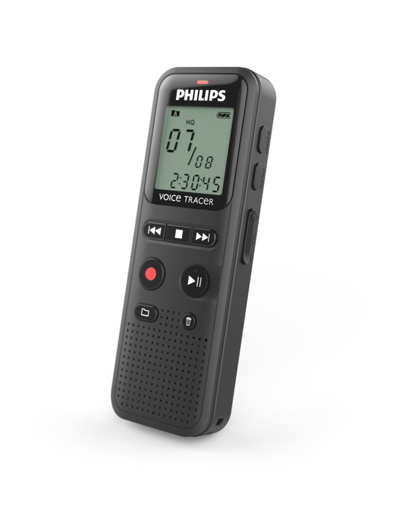 Grabadora De Voz Philips Voicetracer Dvt1160/ 8Khz/ Negro