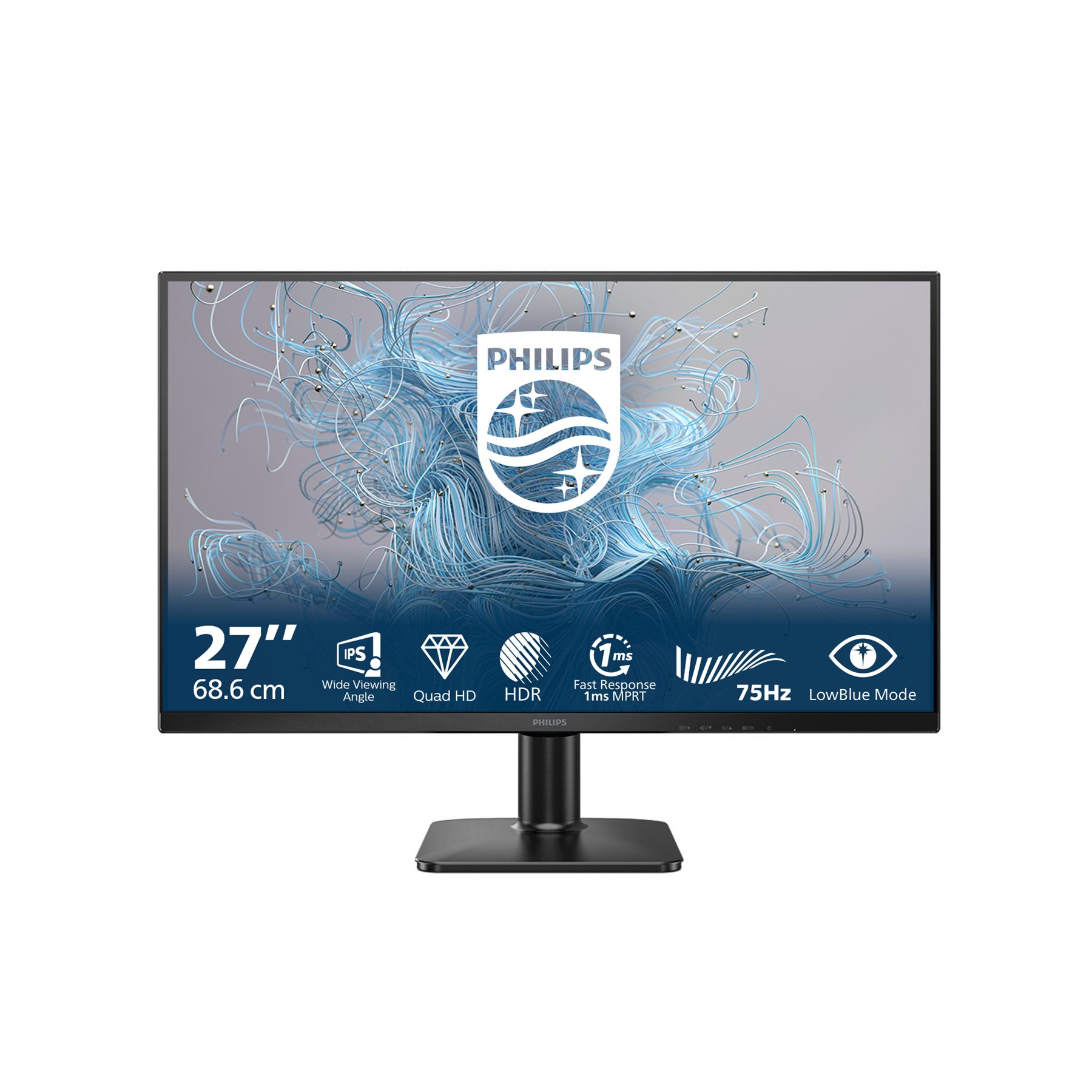 Monitor Philips 27E2n1500l 27"/ QHD/ Negro