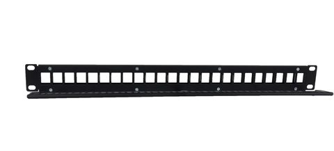 Patch Panel Phasak Pa 3424/ 24 Puertos/ Cat.6/ Altura 1U/ Gestión De Cable/ Conectores Rj45 Utp No Incluidos