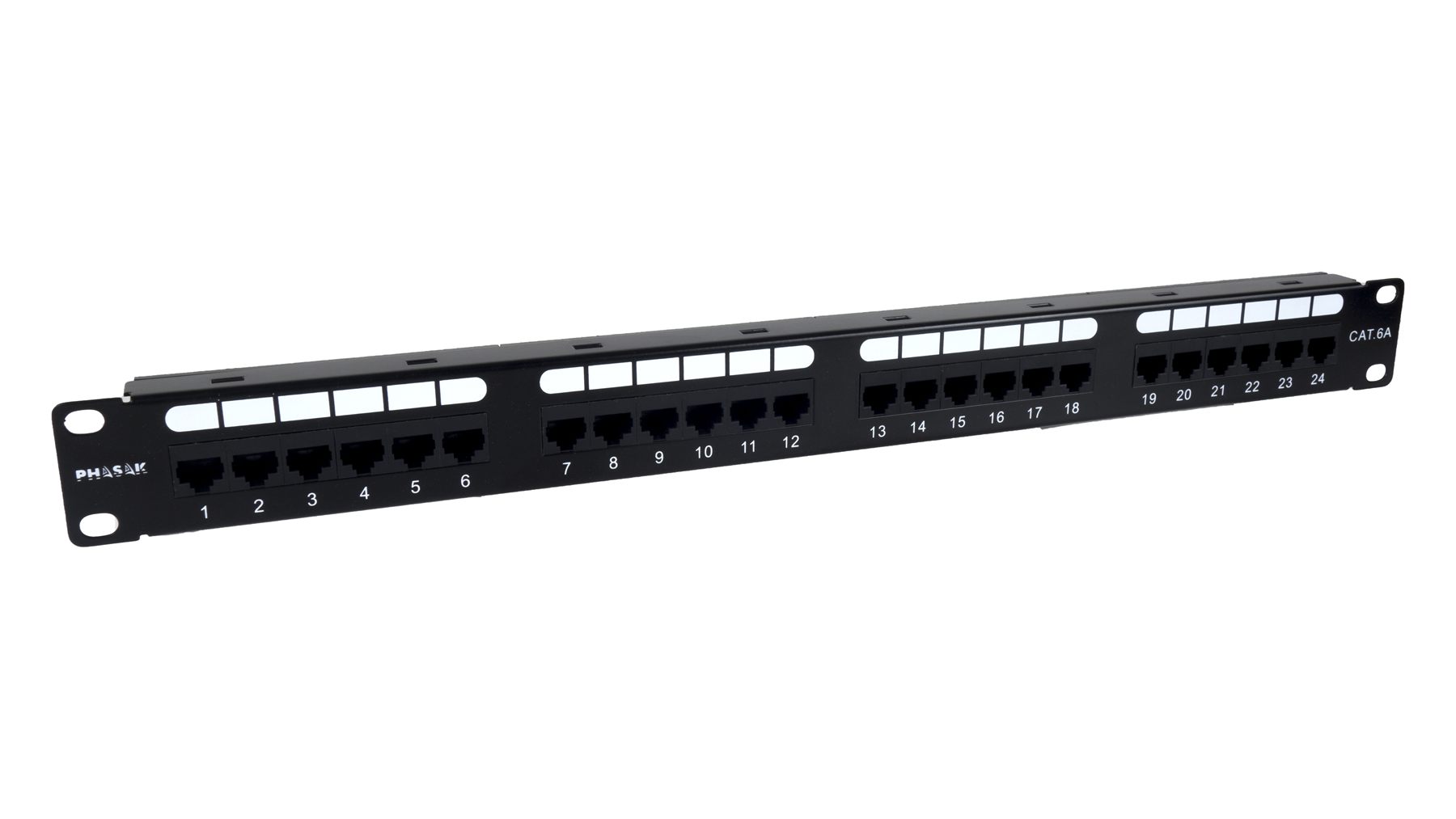 Patch Panel Phasak Pu 2421/ 24 Puertos/ Cat.6A/ Altura 1U