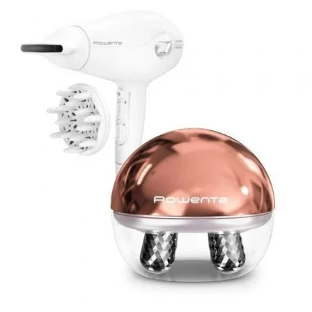 Pack Rowenta Cv6602es/ Incluye Secador Cv6130fo/ 2400W Y Masajeador Facial Lv6020f0