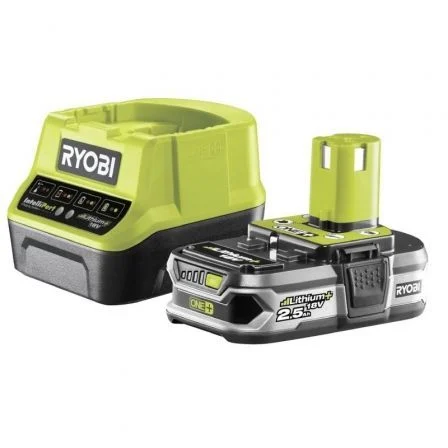 Cargador + Batería De Litio Ryobi One+ Rc18120-125/ 18V 2,0Ah