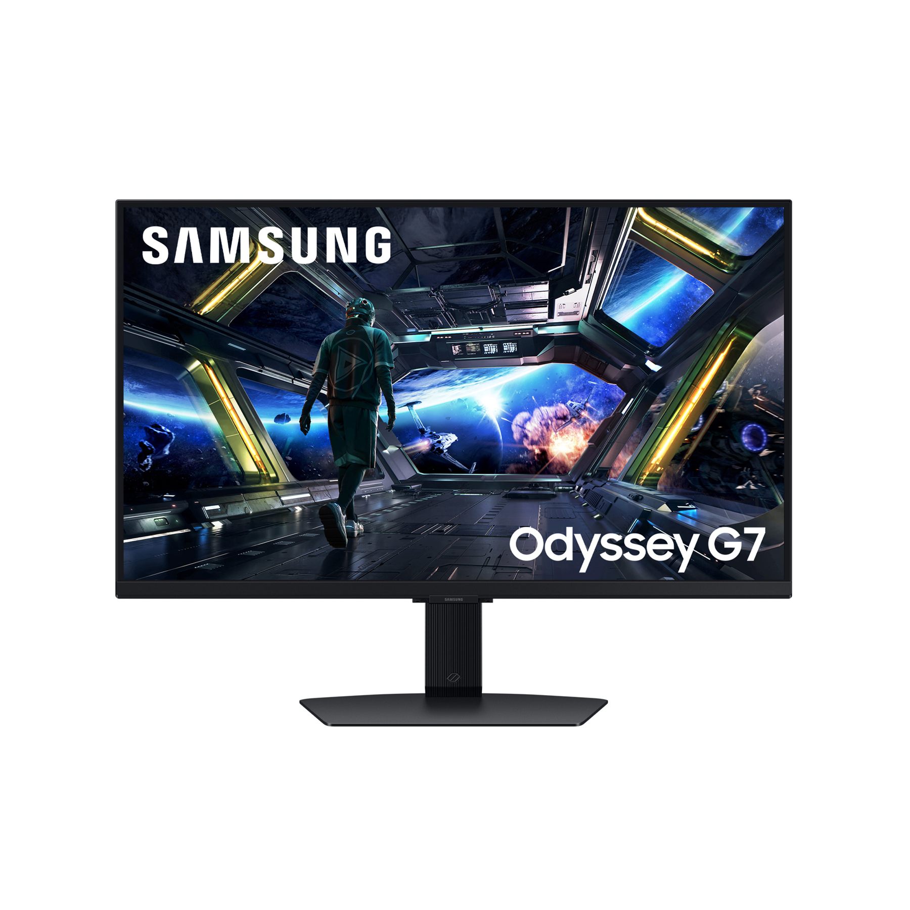 Smart Monitor Gaming Samsung Odyssey G7 G70d S27dg702eu 27"/ 4K/ 1Ms/ 144Hz/ IPS/ Multimedia/ Regulable En Altura/ Smart Tv/ Negro