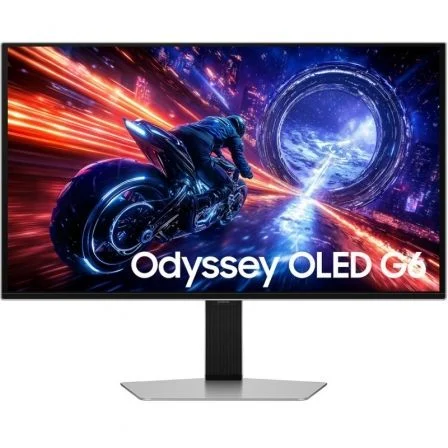 Monitor Gaming Samsung Odyssey OLED G6 G60sf S27fg602su 27"/ QHD/ 0.03Ms/ 500Hz/ QD-OLED/ Regulable En Altura/ Plata