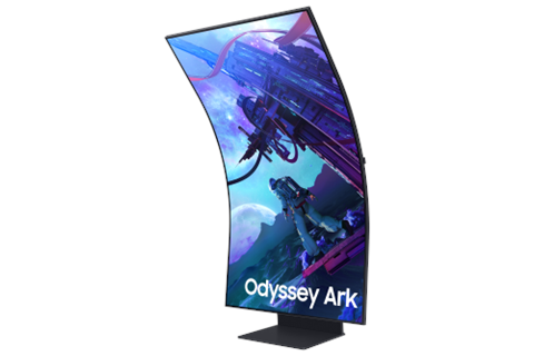 Monitor Gaming Curvo Samsung Odyssey Ark S55cg970nu 55"/ 4K/ 1Ms/ 165Hz/ Va/ Regulable En Altura/ Smart Tv/ Multimedia/ Negro
