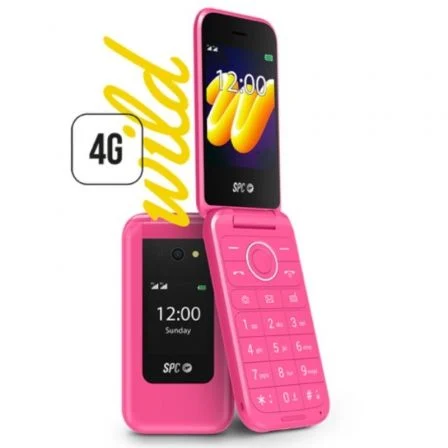 Teléfono Móvil Spc Wild Para Personas Mayores/ 4G/ Rosa