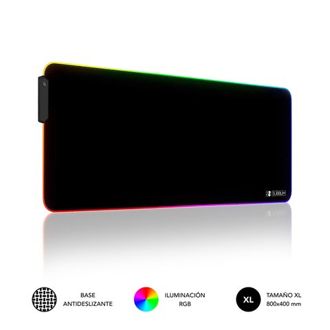 Alfombrilla Subblim Mp-02Rgb01 Led Rgb Xl/ 800 X 300 X 4 Mm
