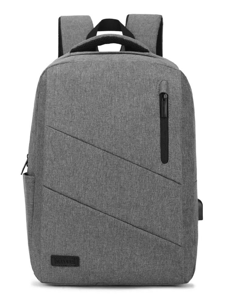 Mochila Subblim City Backpack Para Portátiles Hasta 15.6"/ Puerto Usb/ Gris