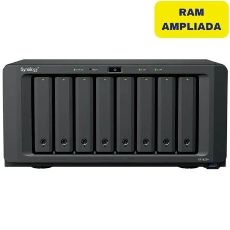 Nas Synology Diskstation Ds1825+/ 8 Bahías 3.5"- 2.5"/ 32 GB DDR4/ Formato Torre
