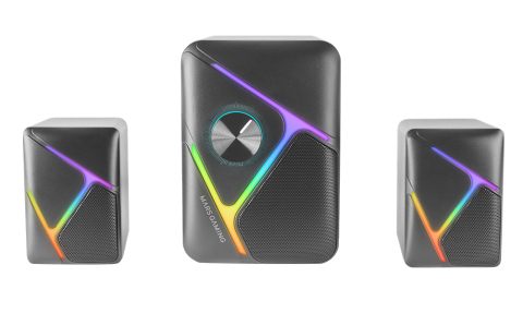 Altavoces Mars Gaming Ms-H21/ 35 W/ 2.1/ Negros