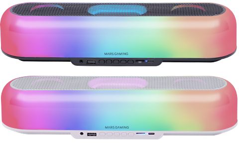 Barra De Sonido Con Bluetooth Mars Gaming Msb-Orb/ 20 W/ 2.0/ Negra
