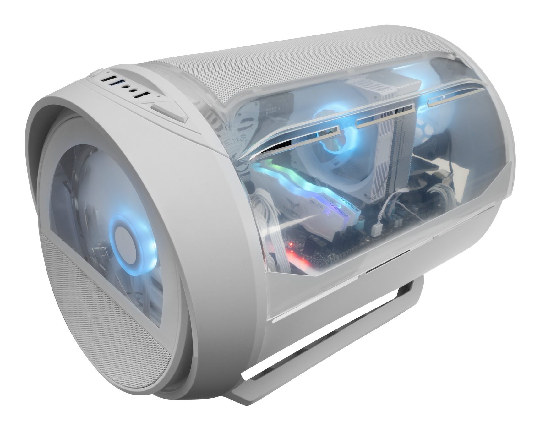 Caja Gaming Minitorre Mars Gaming Mc-Cylon/ Blanca