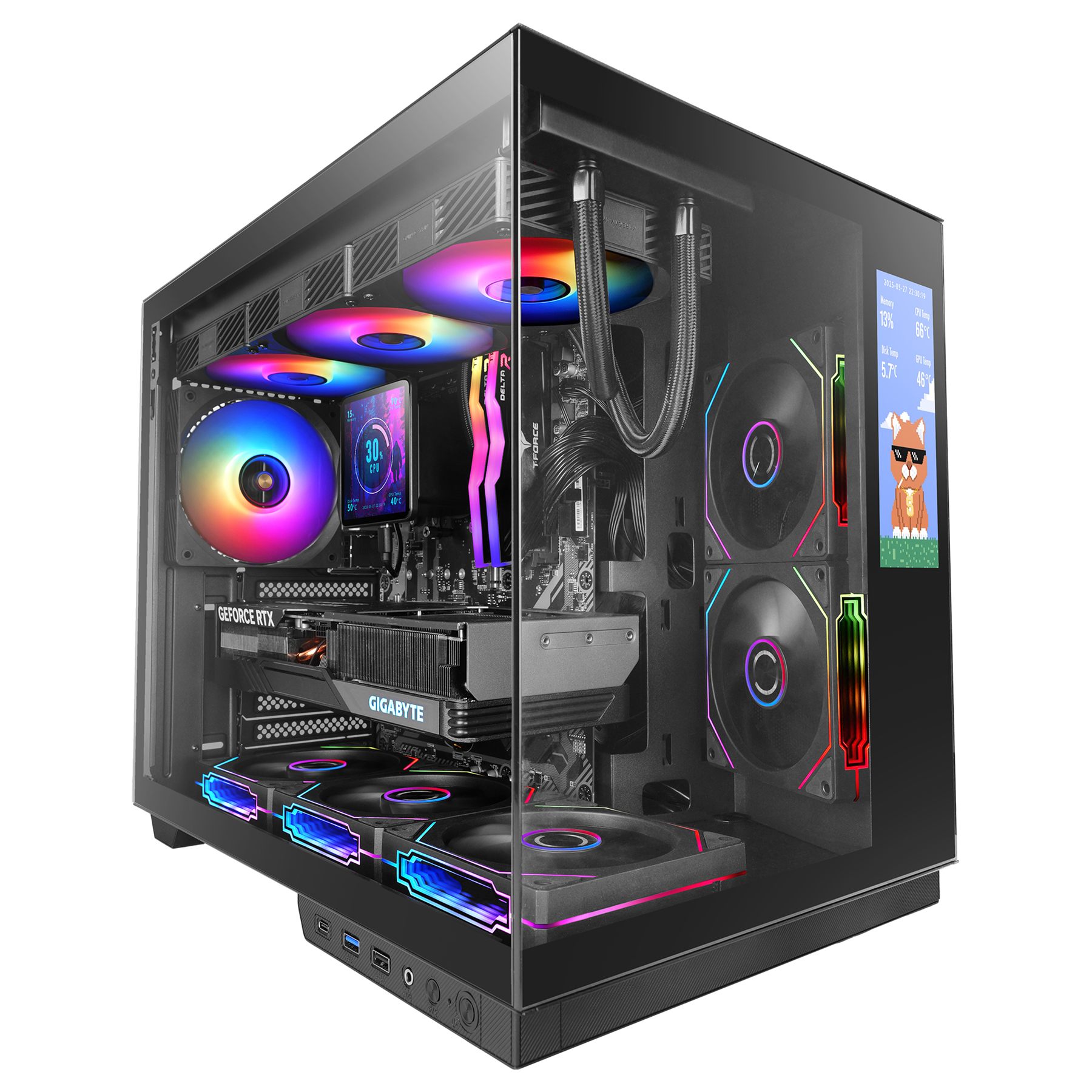 Caja Gaming Semitorre Mars Gaming Mc-Mirage