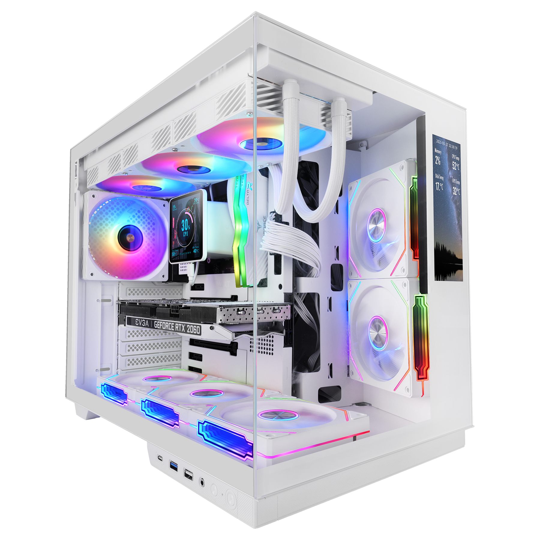 Caja Gaming Semitorre Mars Gaming Mc-Mirage/ Blanca