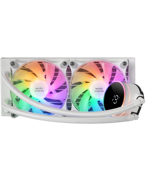 Sistema De Refrigeración Líquida Mars Gaming Ml-Lcd240/ Blanco