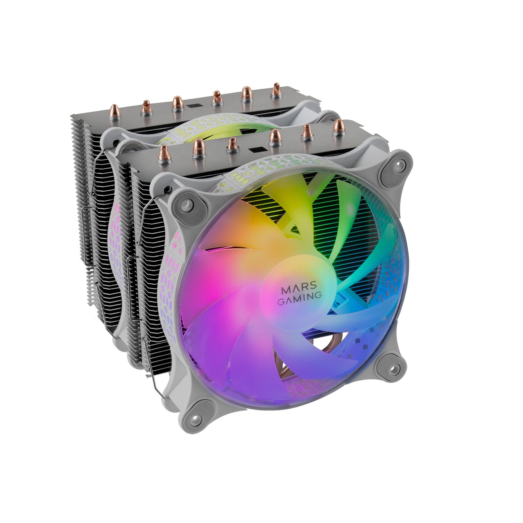 Ventilador Con Disipador Mars Gaming Mcpu-Xtw/ 12 Cm/ Blanco