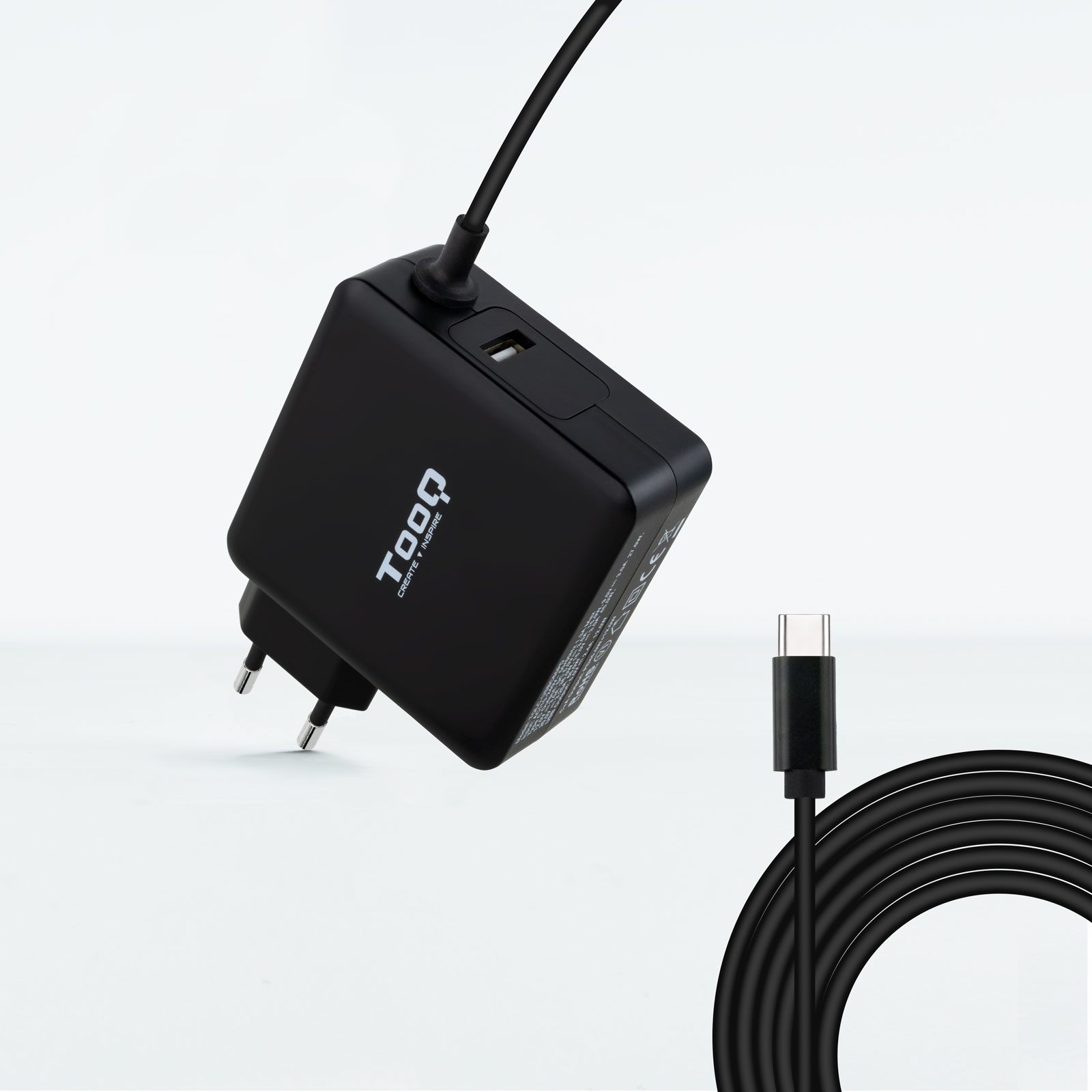 Cargador De Portátil Tooq Tqlc-Usbc65pd USB Tipo-C/ 1Xusb/ 65 W/ Automático/ Voltaje 5-20V