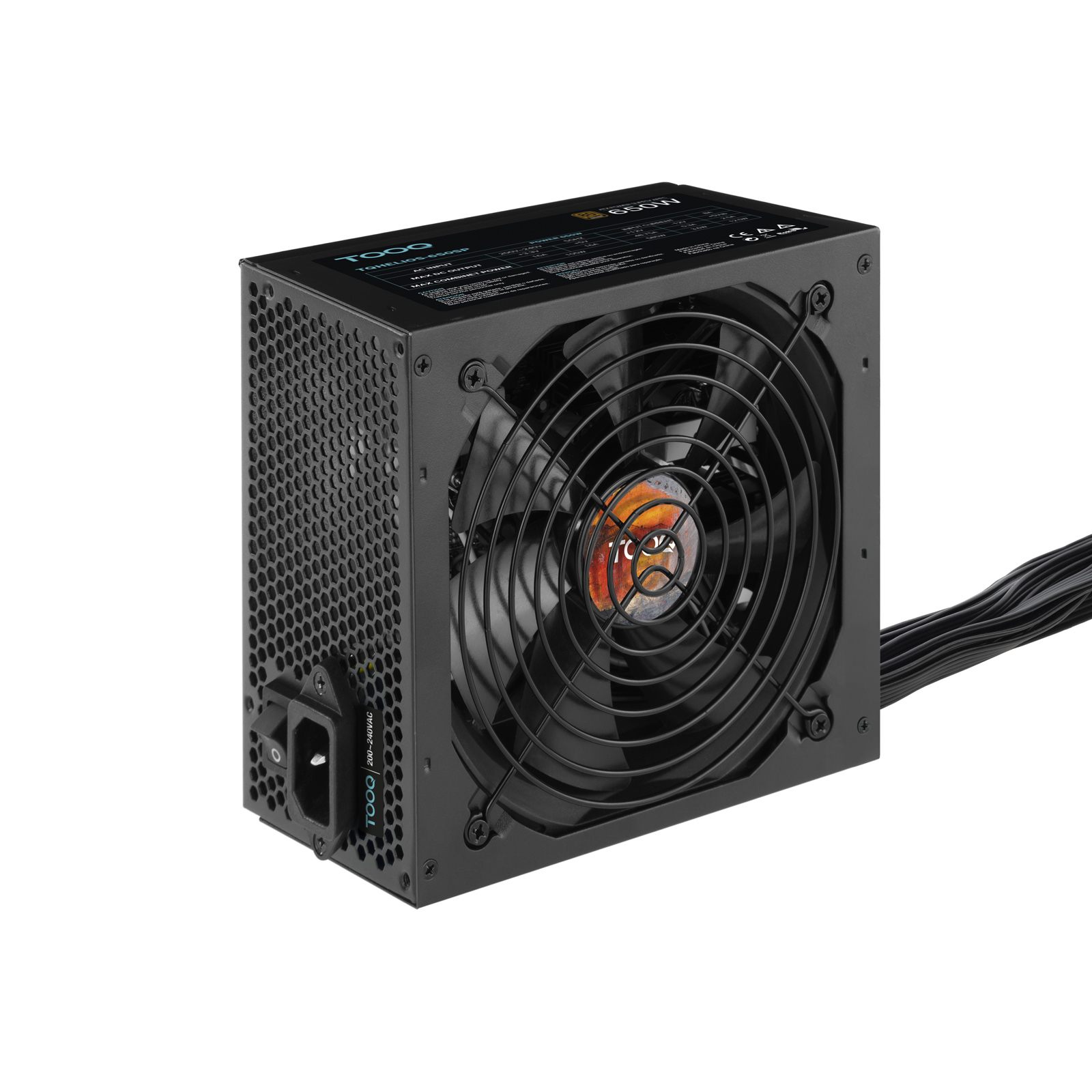 Fuente De Alimentación Tooq Tqhelios-650Sp/ 650 W/ Ventilador 12 Cm/ 80 Plus Bronze