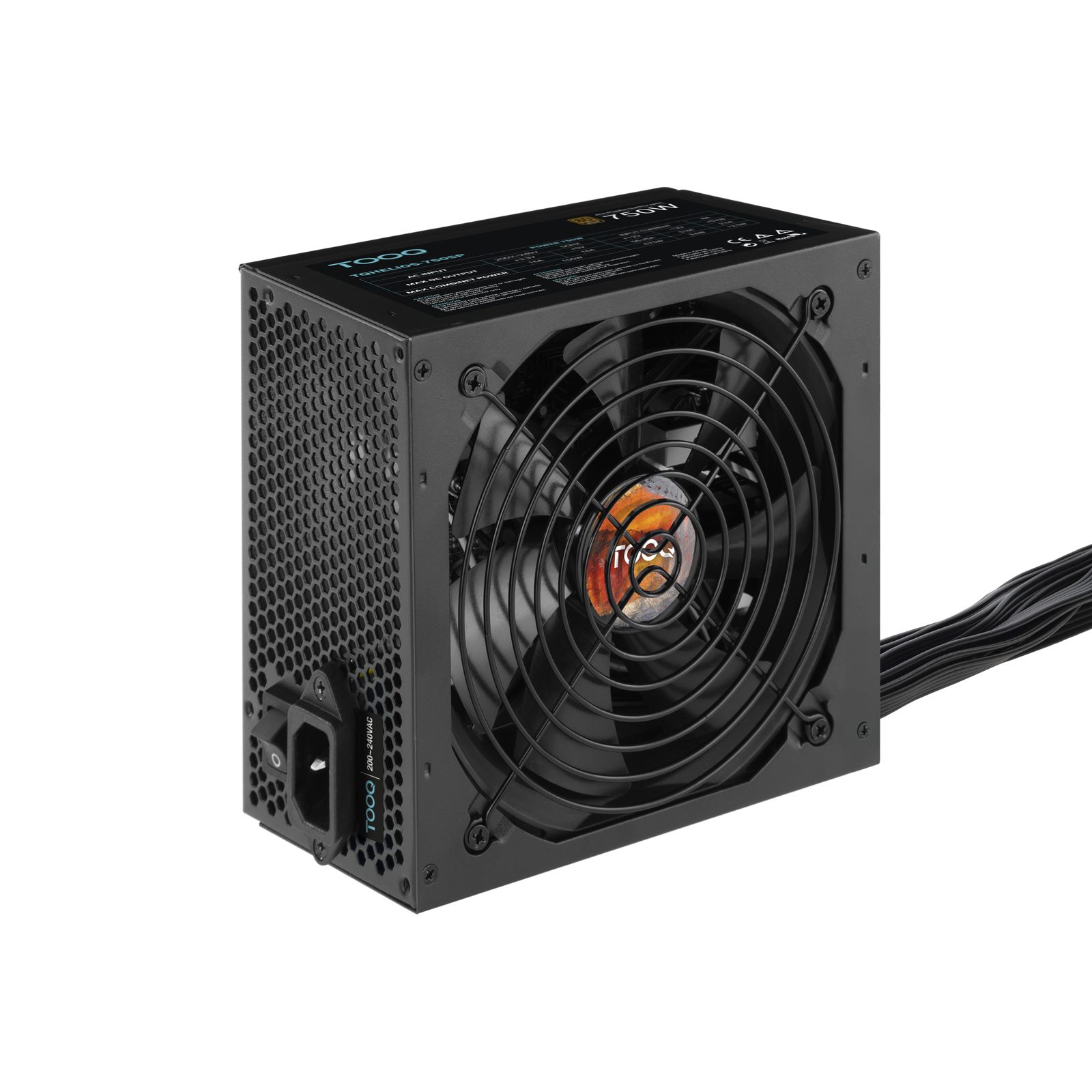 Fuente De Alimentación Tooq Tqhelios-750Sp/ 750 W/ Ventilador 12 Cm/ 80 Plus Bronze