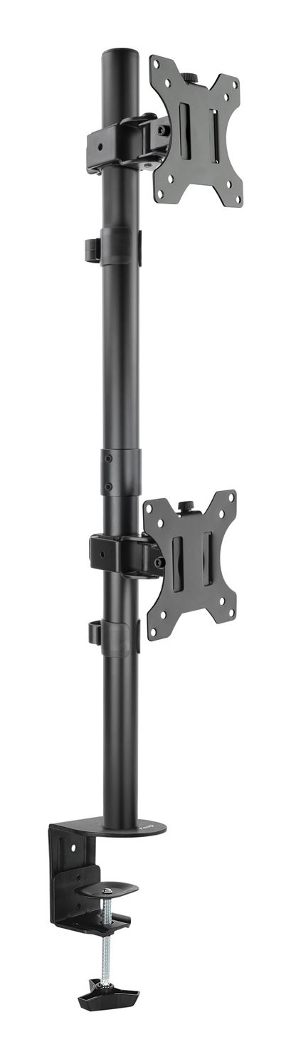 Soporte De Mesa Para 2 Monitores Tooq Db1233tnv-B/ Giratorio/ Inclinable/ Hasta 8Kg