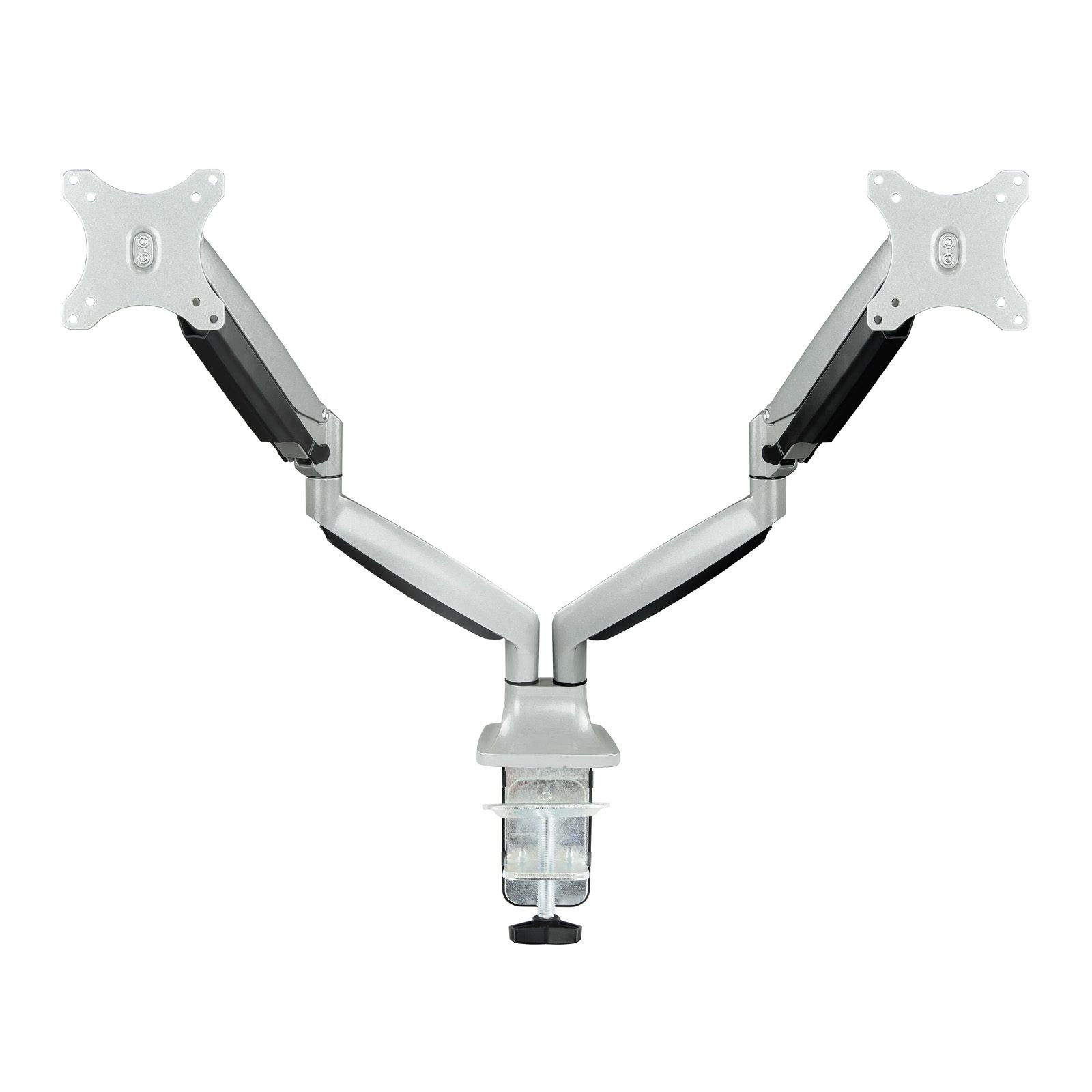 Soporte De Mesa Para 2 Monitores Tooq Db3132tnr-S/ Giratorio/ Inclinable/ Hasta 9Kg