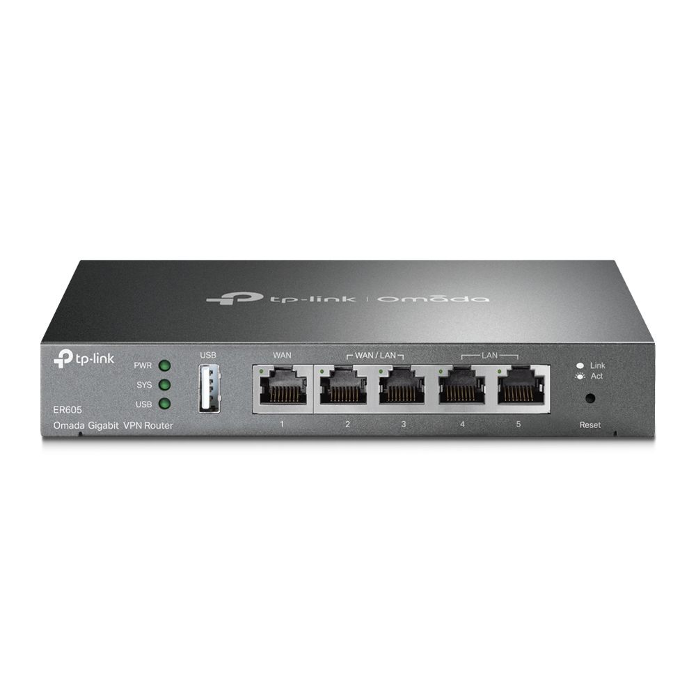 Router Vpn Safestream Gigabit TP-Link Omada Tl-R605/ 5 Puertos Multi-Wan