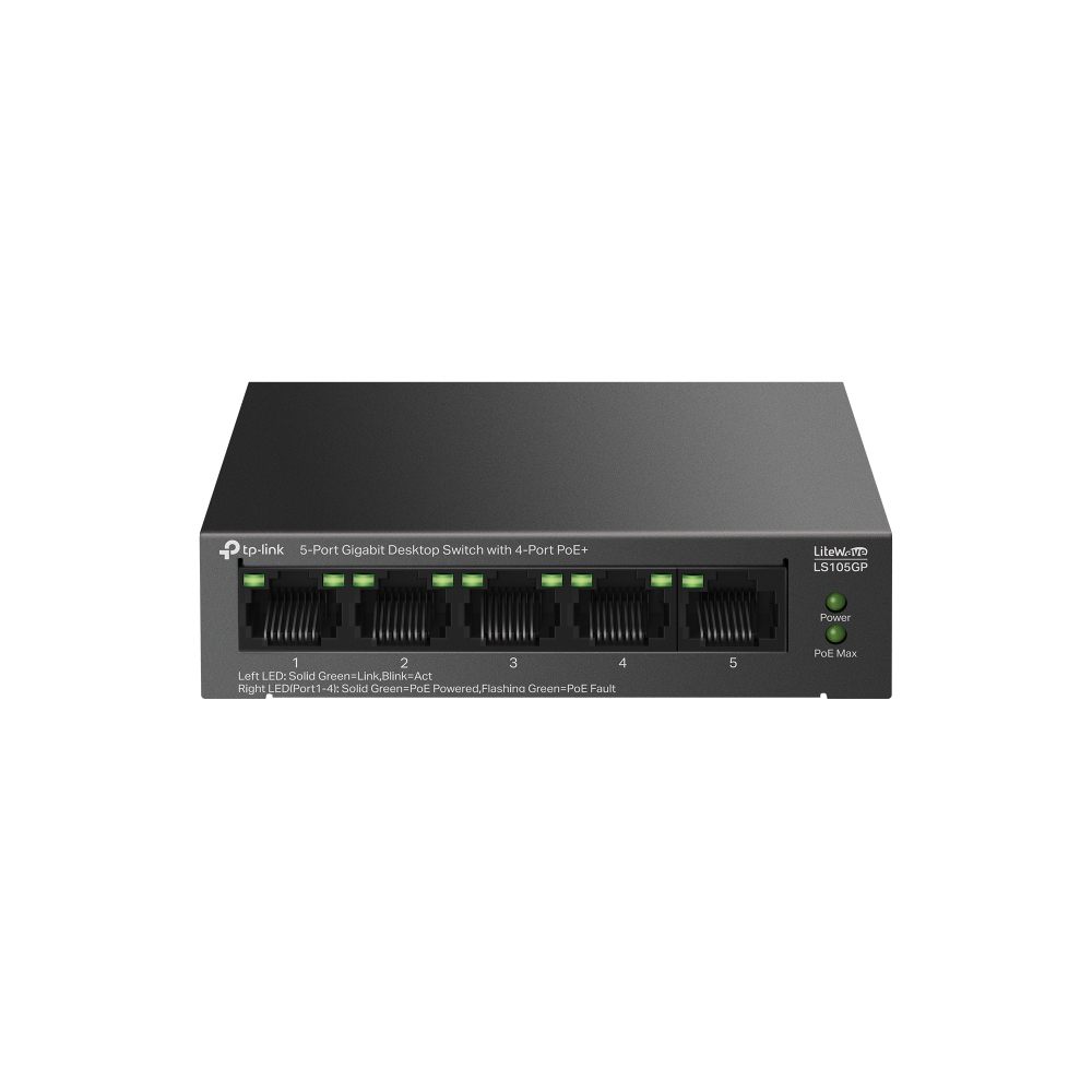Switch TP-Link Ls105gp 5 Puertos/ Rj-45 10/100/1000 Poe+