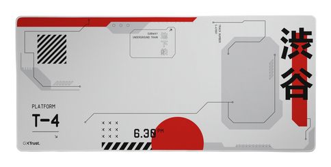 Alfombrilla Trust Gaming Gxt 759 Xxl/ 900 X 400 X 3 Mm/ Blanca