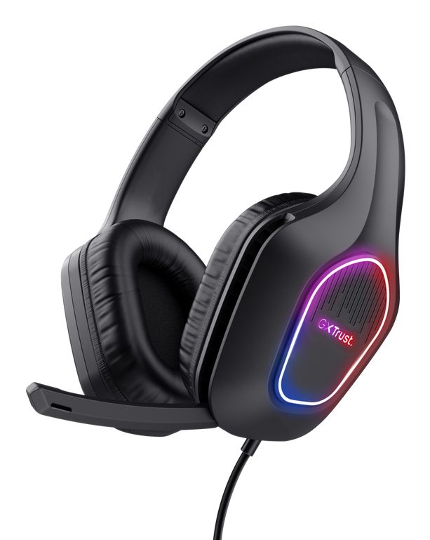 Auriculares Gaming Con Micrófono Trust Gaming Gxt 416 Zirox/ Jack 3.5/USB Negros