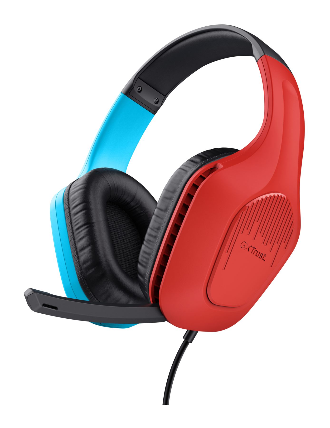 Auriculares Gaming Con Micrófono Trust Gaming Gxt 416S Zirox/ Jack 3.5/ Azules Y Rojos