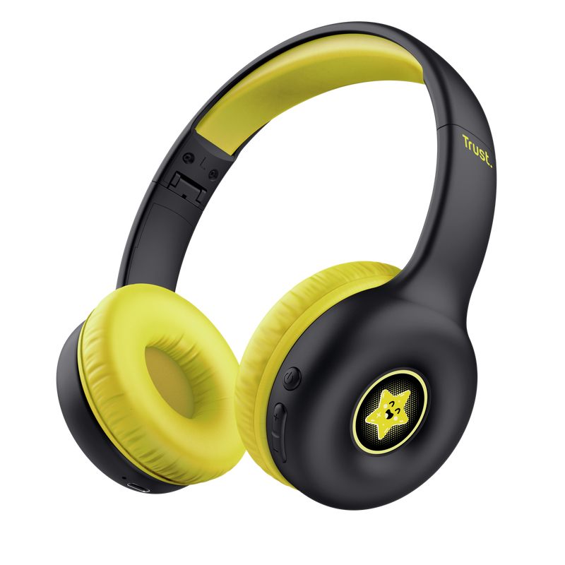 Auriculares Infantiles Inalámbricos Trust Nouna Kids/ Con Micrófono/ Negros