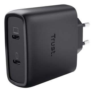 Cargador De Pared Gan Trust Maxo 65 W 25525/ 2Xusb Tipo-C/ Incluye Cable USB Tipo-C/ 65 W