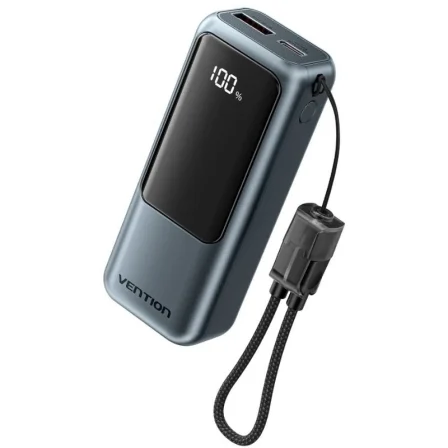 Powerbank 10000Mah Vention Fkoh0/ 22.5W/ Gris