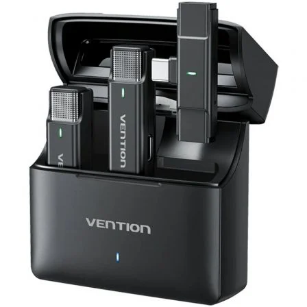 Micrófono Inalámbrico Con Clip Vention Ncab0/ Usb Tipo-C/ Incluye Receptor/ 2 Unidades