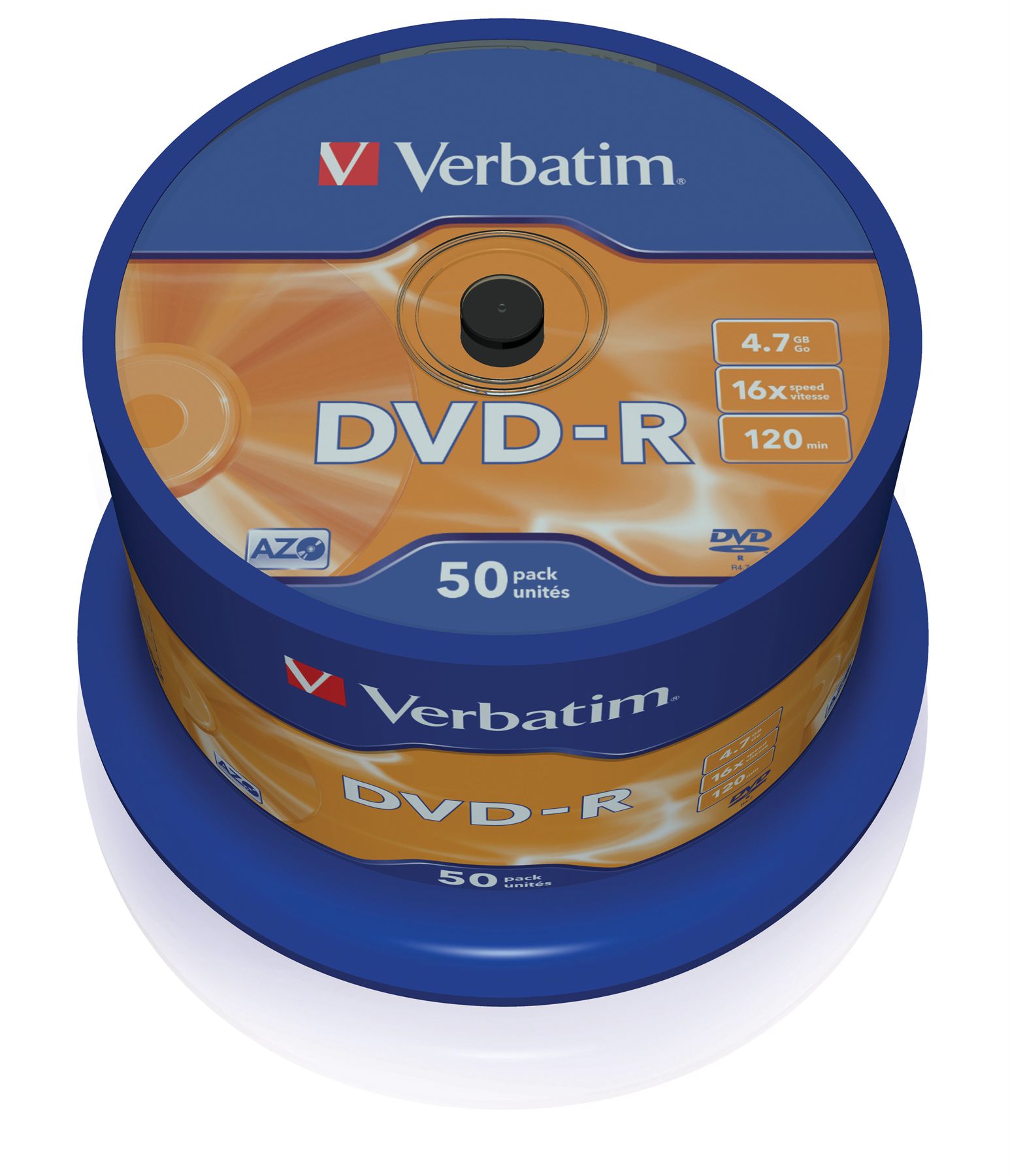 Dvd-R Verbatim Advanced Azo 16X/ Tarrina-50Uds