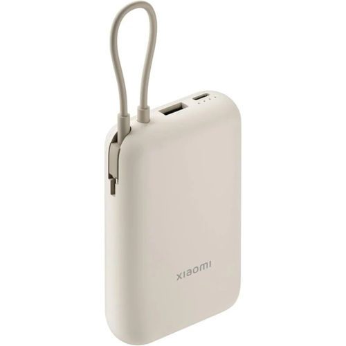 Powerbank 10000Mah Xiaomi Power Bank Integrated Cable/ 22.5W/ Beige/ Incluye Cable Usb Tipo-C