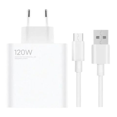 Cargador De Pared Xiaomi 120W Hypercharge Combo (Type-A)/ 1Xusb + Cable Usb Tipo-C/ 120W