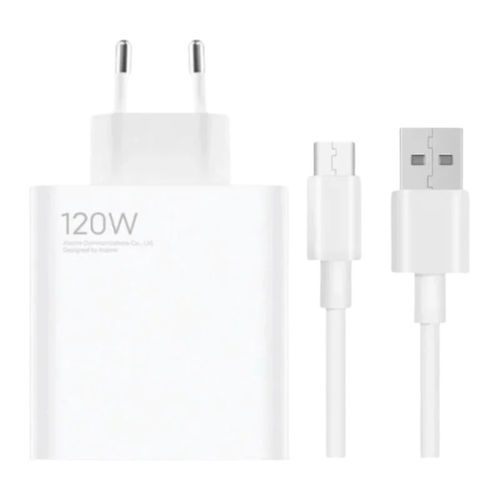 Cargador De Pared Xiaomi 120W Hypercharge Combo (Type-A)/ 1Xusb + Cable Usb Tipo-C/ 120W