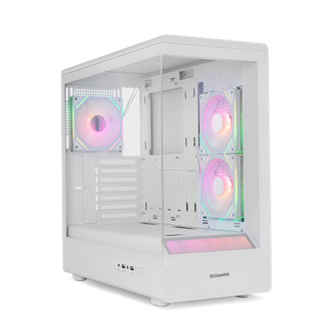 Nox NXHUMMERSIGNALWH Mid-Tower, Atx/Matx, Argb, 5.3 Kg, Blanco