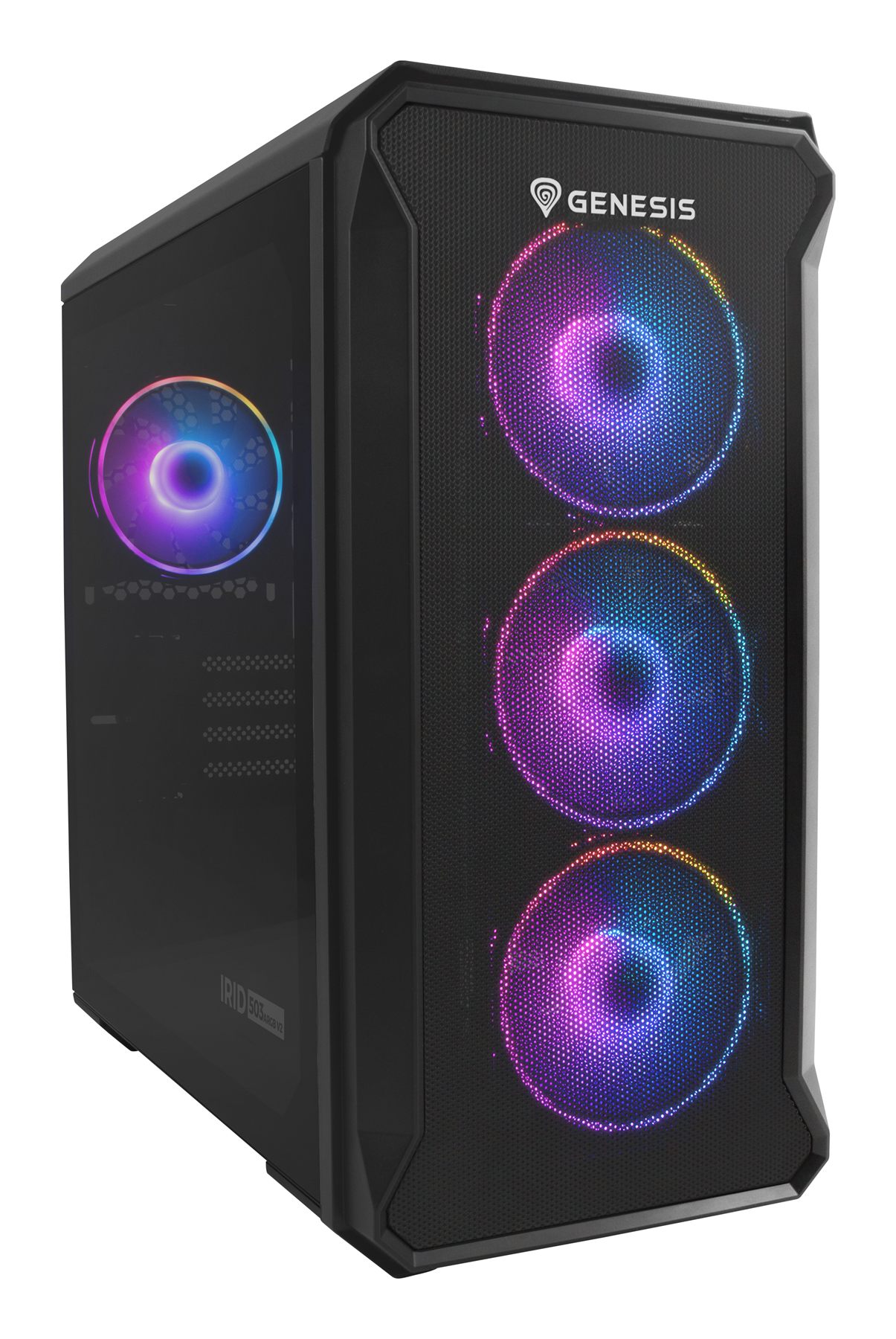 Genesis NPC-1559 Micro Tower, 2 X 3.5", 3 X 2.5", 2 X USB 2.0, 2 X Jack, USB 3.0, 4 X 120 Mm Argb, 6200 G