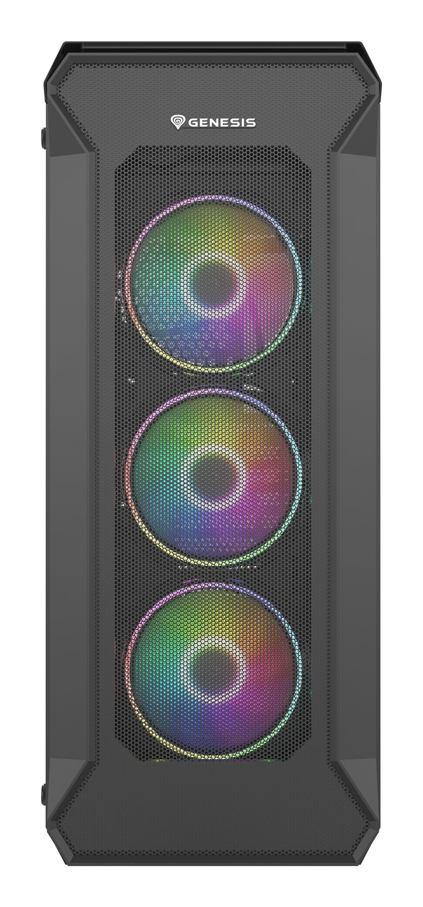 Genesis NPC-1518 Midi Tower, 2 X 3.5", 7 X 2.5", 2 X USB 3.0, 2 X USB 2.0, 2X Jack, 4 X 120 Mm Argb, 6950 G