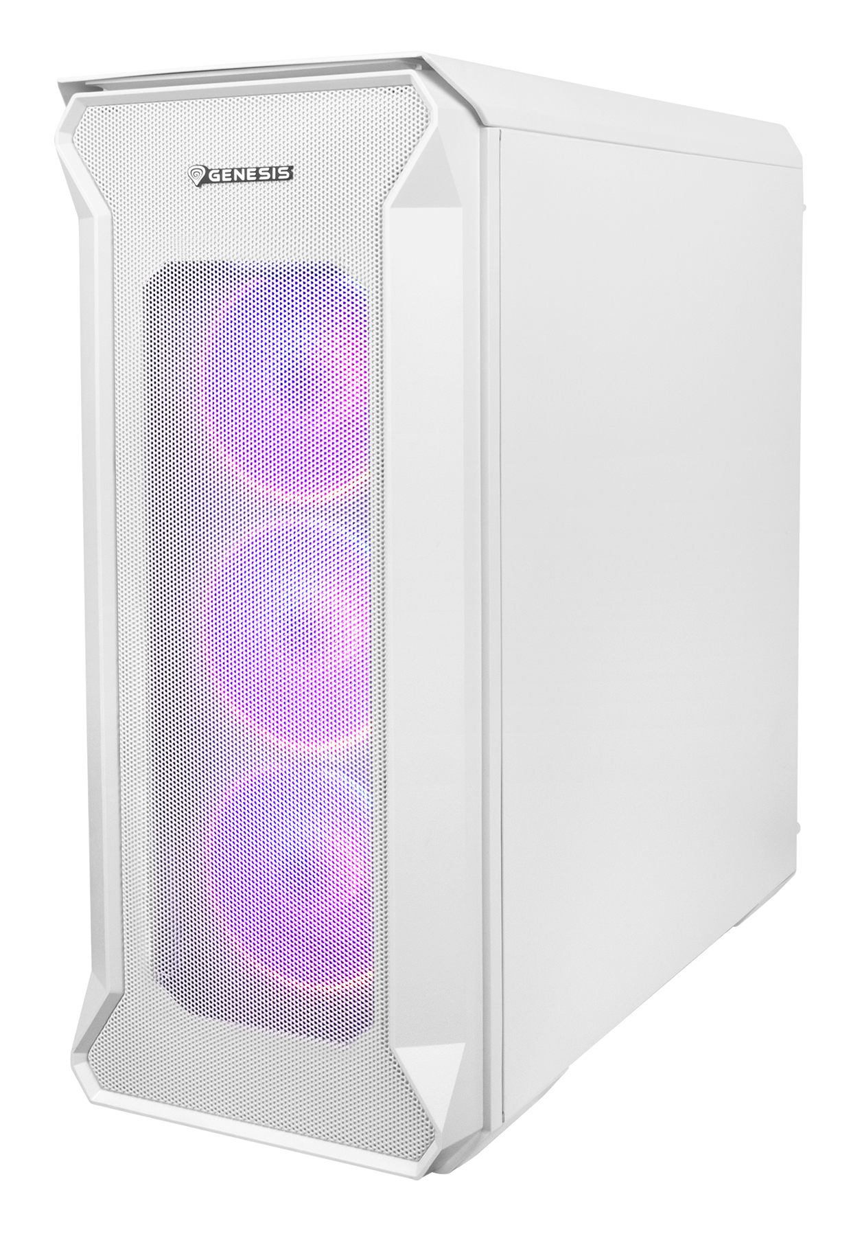 Genesis NPC-1872 Midi Tower, Atx, Argb, 1200 Rpm, 39.6 Cfm, 25.3 Db, 447 X 220 X 510 Mm, 6.95 Kg, White