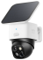 Eufy T81703W1 Solocam S340, Cámara Solar De Seguridad, Cámara Exterior Inalámbrica, Vigilancia De 360°, Sin Puntos Ciegos, Wi - Fi 2,4 Ghz, Sin Cuotas Mensuales, Compatible Con Homebase 3