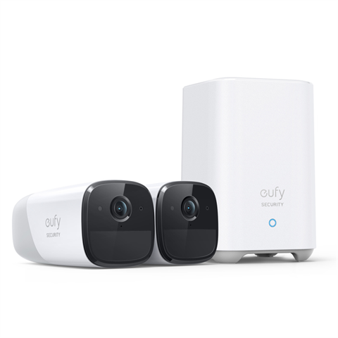 Eufy T88513D1 Camaras De Vigilancia Eufycam 2 Pro, 2K Cámara Ip Exterior, 365 Días De Batería, Compatible Con Homekit, Protección Ip67, Visión Nocturna, Juego De 2 Cámaras, Sin Tarifa Mensual