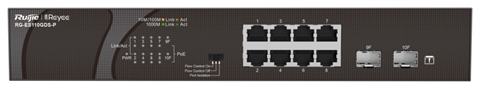 Ruijie Networks RG-ES110GDS-P 8 X 10/100/1000 Base-T, 120 W, 20 Gb/S, 14.88 Mb/S, 280 × 180 × 44 Mm, 2.26 Kg