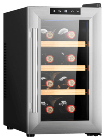 Cecotec 02708 21 L, 8 Botellas, E, 75 Kwh, 35 Db, B, 8 - 18 ºc, Led, 265 X 510 X 475 Mm