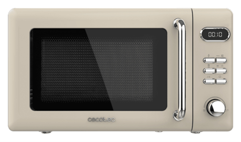 Cecotec 01714 Proclean 5110 Retro Beige Microondas Digital Con Grill De 20 L Y 700 W.