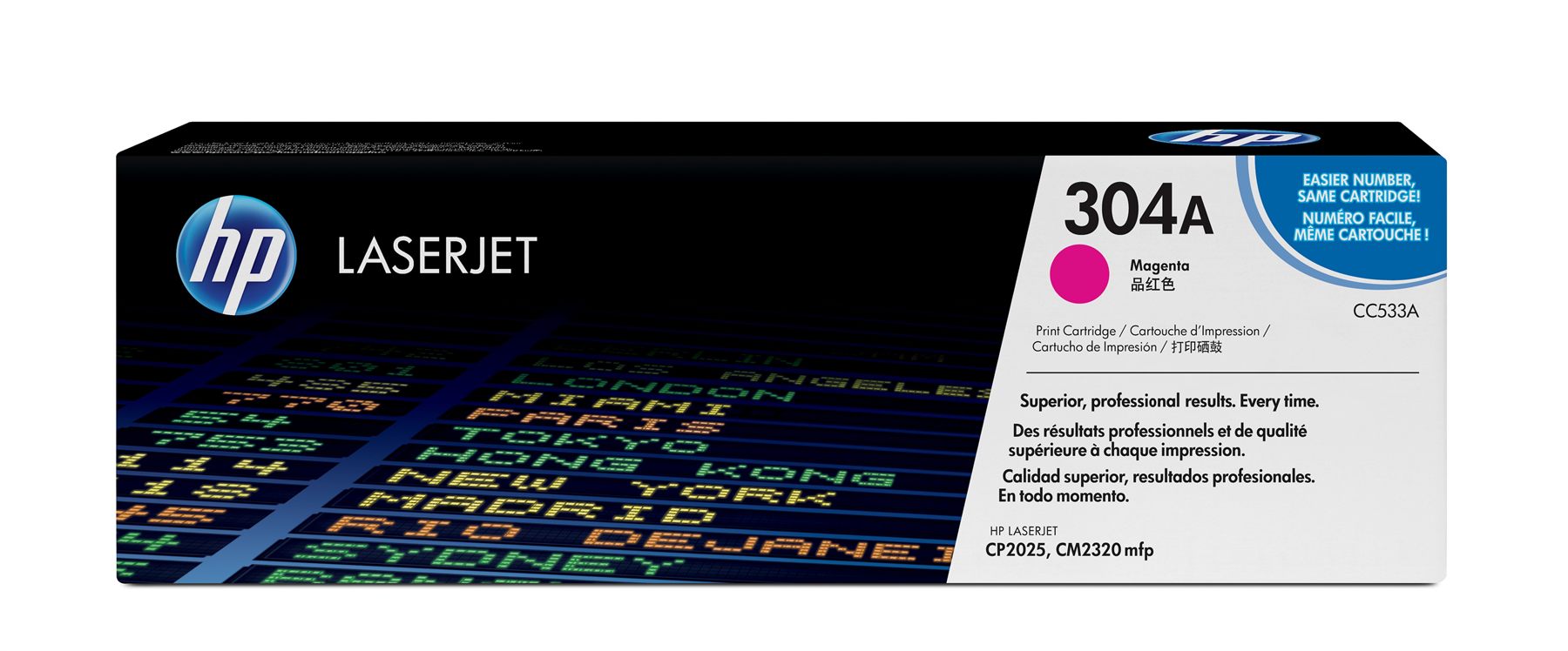 HP CC533A Cartucho De Tóner Original Laserjet Hp 304A Magenta
