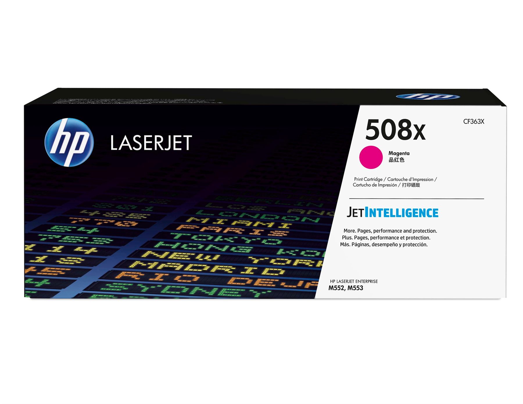 HP CF363X Cartucho De Tóner Original Laserjet Hp 508X Magenta De Alta Capacidad